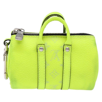 LOUIS VUITTON Taigalama Porte Cles Mini Keepall Charm Yellow M01048 Auth 136330 - 0