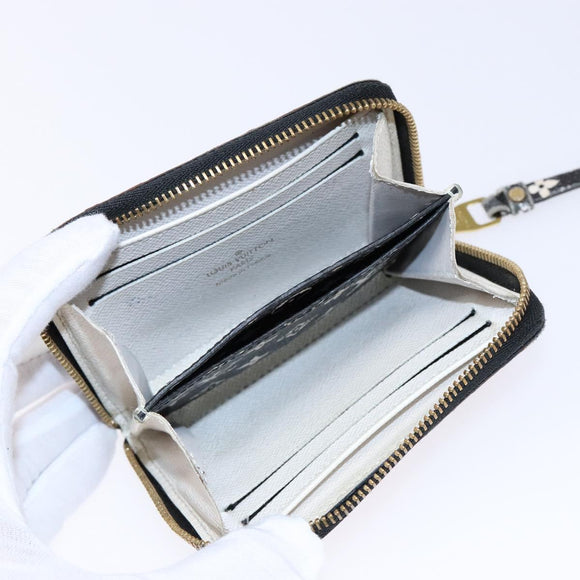 LOUIS VUITTON Monogram Giant Crafty Zippy Coin Purse Caramel M69496 Auth 136331