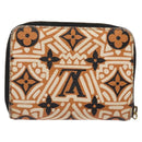 LOUIS VUITTON Monogram Giant Crafty Zippy Coin Purse Caramel M69496 Auth 136331-2