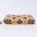 LOUIS VUITTON Monogram Giant Crafty Zippy Coin Purse Caramel M69496 Auth 136331-6