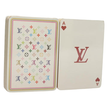 LOUIS VUITTON Monogram Multicolor Playing Cards Black White LV Auth 136333