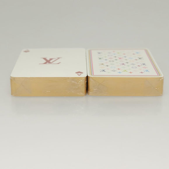 LOUIS VUITTON Monogram Multicolor Playing Cards Black White LV Auth 136333