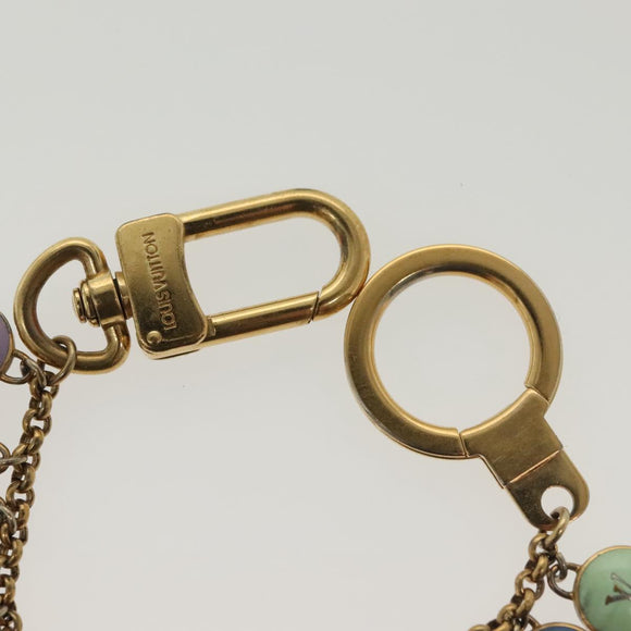 LOUIS VUITTON Porte Cles Chainne Pastille Key Holder Metal M66005 Auth 136335