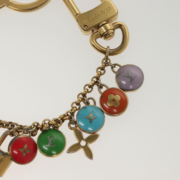 LOUIS VUITTON Porte Cles Chainne Pastille Key Holder Metal M66005 Auth 136335
