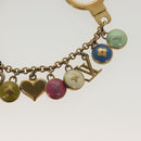 LOUIS VUITTON Porte Cles Chainne Pastille Key Holder Metal M66005 Auth 136335-7