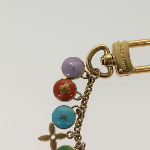 LOUIS VUITTON Porte Cles Chainne Pastille Key Holder Metal M66005 Auth 136335