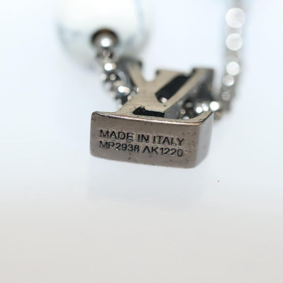 LOUIS VUITTON Brass Beads Bracelet metal Light Blue MP2938 LV Auth 136336