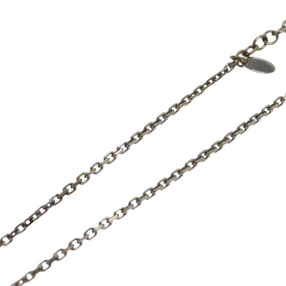CHANEL Necklace metal Black CC Auth 136337