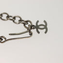 CHANEL Necklace metal Black CC Auth 136337-10