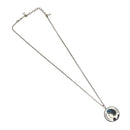 CHANEL Necklace metal Black CC Auth 136337-2