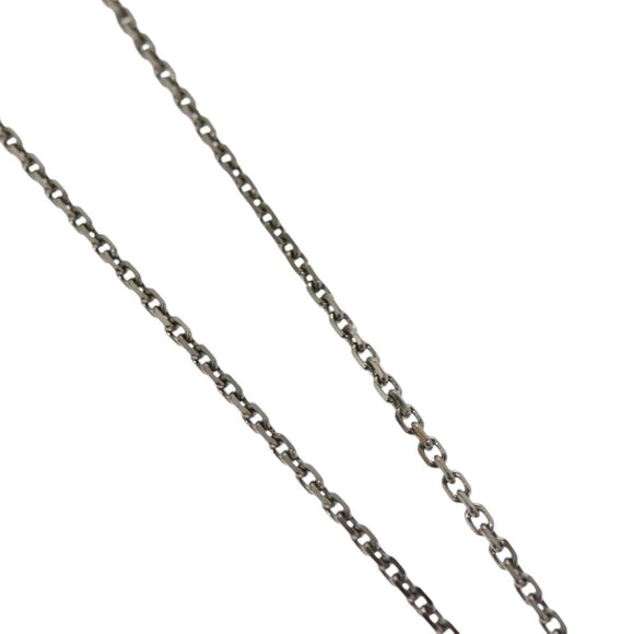 CHANEL Necklace metal Black CC Auth 136337