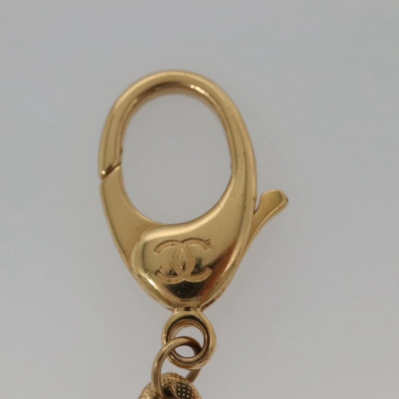 CHANEL Key Holder metal Gold CC Auth 136338
