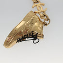 CHANEL Key Holder metal Gold CC Auth 136338-9