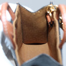 CELINE Triomphe Schlüsseletui PVC Schwarz Gold Auth 136339-20