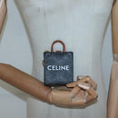 CELINE Triomphe Schlüsseletui PVC Schwarz Gold Auth 136339-21