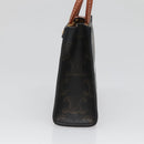 CELINE Triomphe Schlüsseletui PVC Schwarz Gold Auth 136339-3