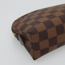 LOUIS VUITTON Damier Ebene Pochette Cosmetic PM Pouch N47516 LV Auth 136346-16