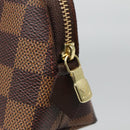 LOUIS VUITTON Damier Ebene Pochette Cosmetic PM Pouch N47516 LV Auth 136346-8