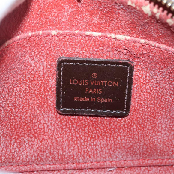 LOUIS VUITTON Damier Ebene Pochette Cosmetic PM Pouch N47516 LV Auth 136346