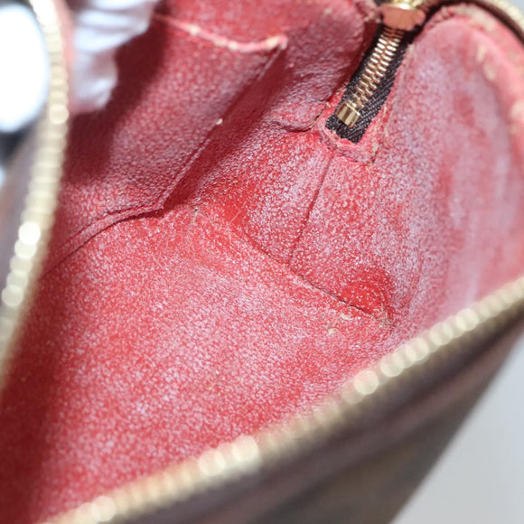 LOUIS VUITTON Damier Ebene Pochette Cosmetic PM Pouch N47516 LV Auth 136346