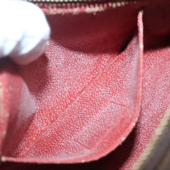 LOUIS VUITTON Damier Ebene Pochette Cosmetic PM Pouch N47516 LV Auth 136346