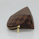 LOUIS VUITTON Damier Ebene Pochette Cosmetic PM Pouch N47516 LV Auth 136346-3