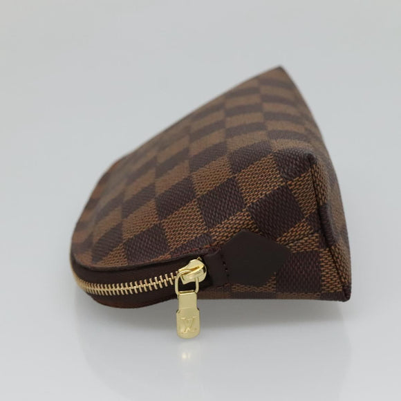 LOUIS VUITTON Damier Ebene Pochette Cosmetic PM Pouch N47516 LV Auth 136346