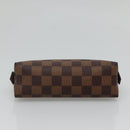 LOUIS VUITTON Damier Ebene Pochette Cosmetic PM Pouch N47516 LV Auth 136346-6