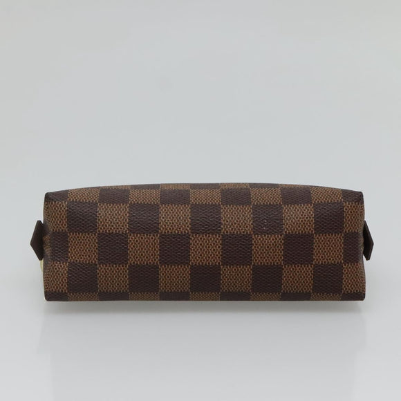 LOUIS VUITTON Damier Ebene Pochette Cosmetic PM Pouch N47516 LV Auth 136346