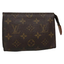 LOUIS VUITTON Monogram Poche Toilette 15 Pouch M47546 LV Auth 136347-1