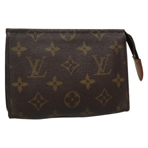 LOUIS VUITTON Monogram Poche Toilette 15 Pouch M47546 LV Auth 136347