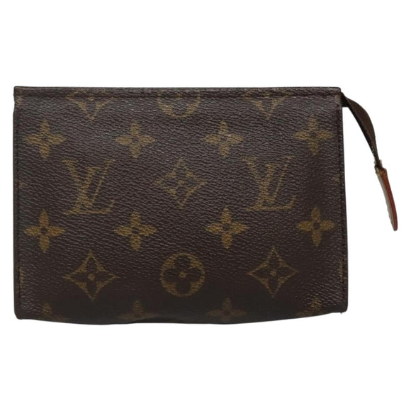 LOUIS VUITTON Monogram Poche Toilette 15 Pouch M47546 LV Auth 136347