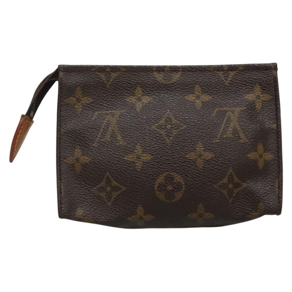 LOUIS VUITTON Monogram Poche Toilette 15 Pouch M47546 LV Auth 136347