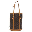 LOUIS VUITTON Monogram Bucket GM Shoulder Bag M42236 LV Auth 136354-1