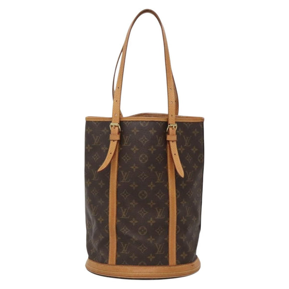 LOUIS VUITTON Monogram Bucket GM Shoulder Bag M42236 LV Auth 136354
