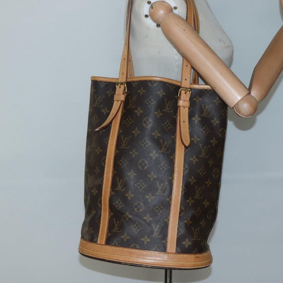 LOUIS VUITTON Monogram Bucket GM Shoulder Bag M42236 LV Auth 136354