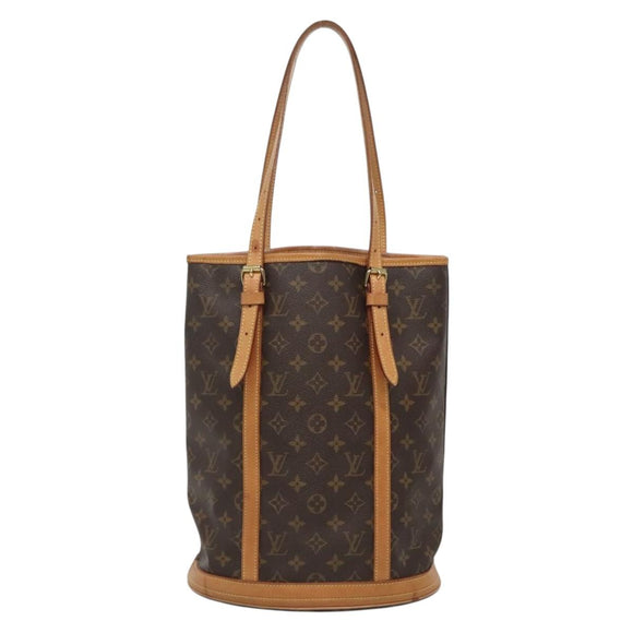 LOUIS VUITTON Monogram Bucket GM Shoulder Bag M42236 LV Auth 136354