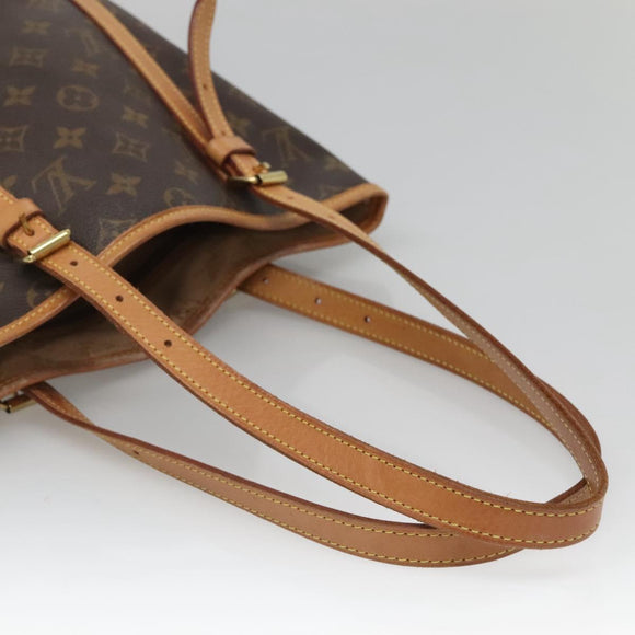LOUIS VUITTON Monogram Bucket GM Shoulder Bag M42236 LV Auth 136354
