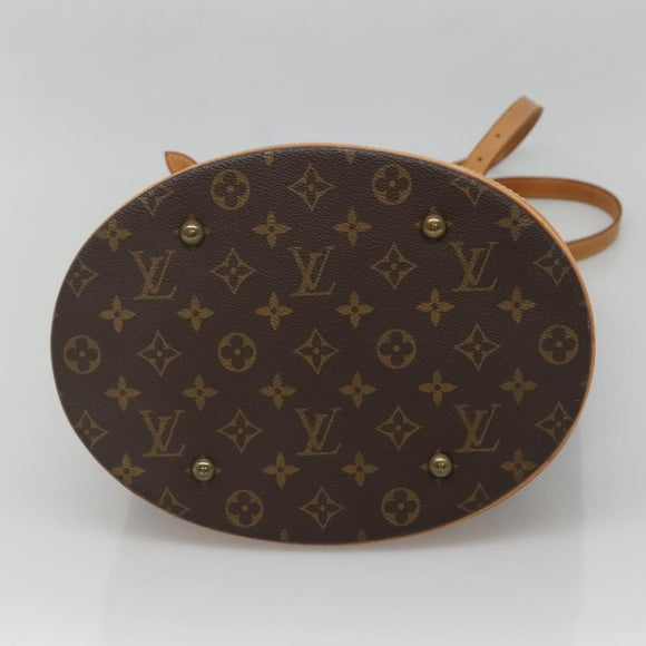 LOUIS VUITTON Monogram Bucket GM Shoulder Bag M42236 LV Auth 136354