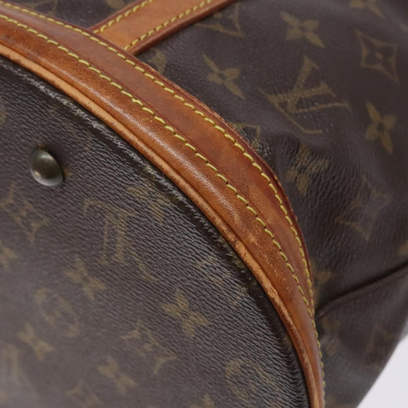 LOUIS VUITTON Monogram Bucket GM Shoulder Bag M42236 LV Auth 136355