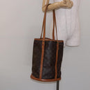 LOUIS VUITTON Monogram Bucket GM Shoulder Bag M42236 LV Auth 136355-22