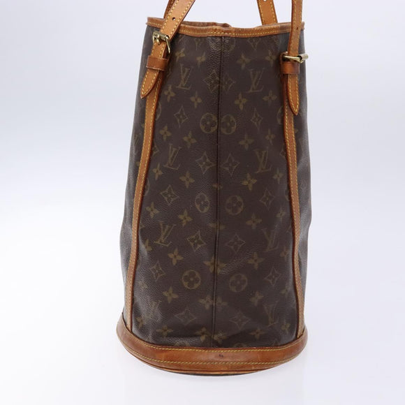 LOUIS VUITTON Monogram Bucket GM Shoulder Bag M42236 LV Auth 136355