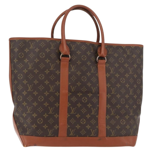 LOUIS VUITTON Monogram Sac Weekend GM Draagtas M42420 LV Auth 136356