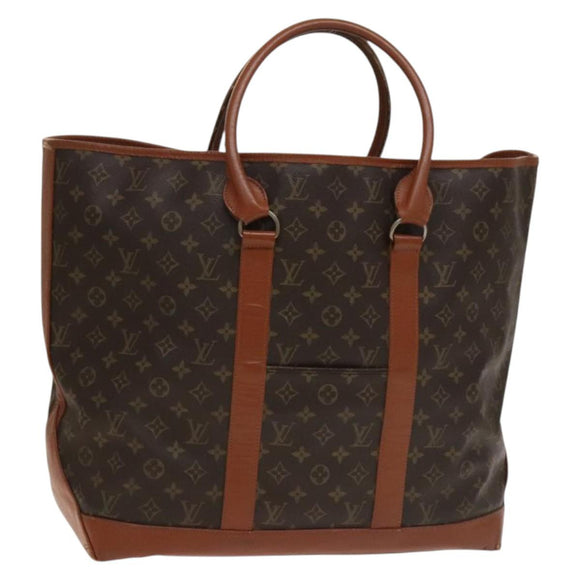 LOUIS VUITTON Monogram Sac Weekend GM Tote Bag M42420 LV Auth 136356