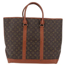 LOUIS VUITTON Monogram Sac Weekend GM Draagtas M42420 LV Auth 136356-13