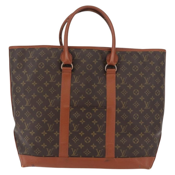 LOUIS VUITTON Monogram Sac Weekend GM Draagtas M42420 LV Auth 136356