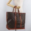 LOUIS VUITTON Monogram Sac Weekend GM Draagtas M42420 LV Auth 136356-27