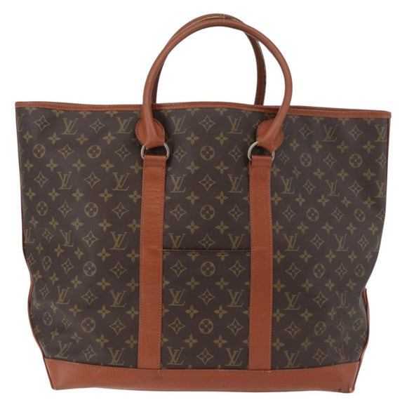 LOUIS VUITTON Monogram Sac Weekend GM Draagtas M42420 LV Auth 136356