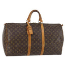 LOUIS VUITTON Monogram Keepall 55 Boston Bag M41424 LV Auth 136358-1