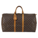 LOUIS VUITTON Monogram Keepall 55 Boston Bag M41424 LV Auth 136358-13